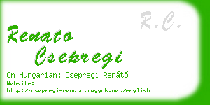 renato csepregi business card